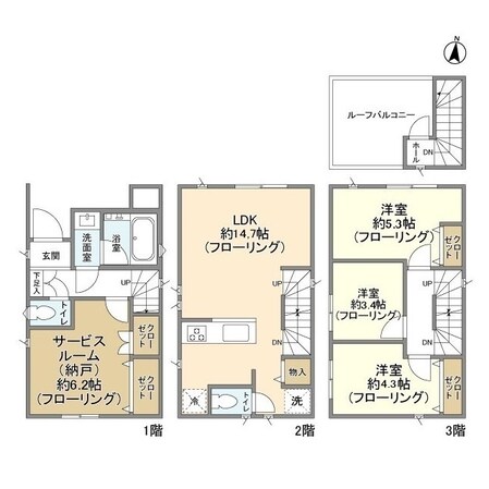 Koletひばりヶ丘西の物件間取画像
